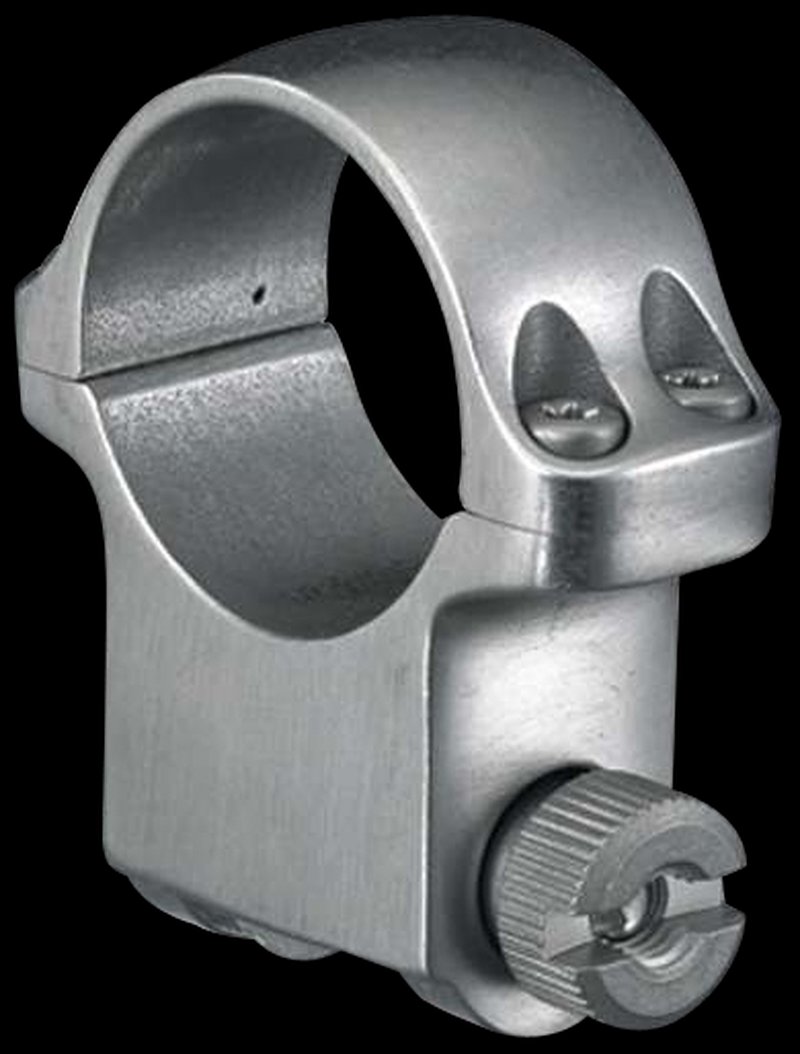 Ruger 90283 5K Scope Ring Silver 1-Inch High for 1\" Scope Tubes
