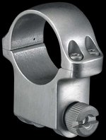 Ruger 90283 5K Scope Ring Silver 1-Inch High for 1\" Scope Tubes