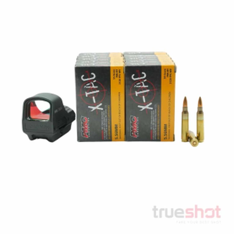 Holosun 510C Red Dot Rifle Sight and 200 Rounds of Ammo Bundle
