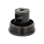 Advanced Armament Corp Flange Indexing Direct-Thread Adapter 1/2\"-28 tpi, Muzzle Brake Design, for 1-3/8\"-24 tpi Tubes