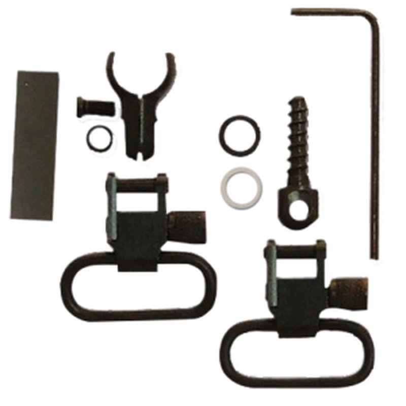 GrovTec US Inc GTSW43 Swivel Set Tube .630"-.675" 1" Black Steel Rifle
