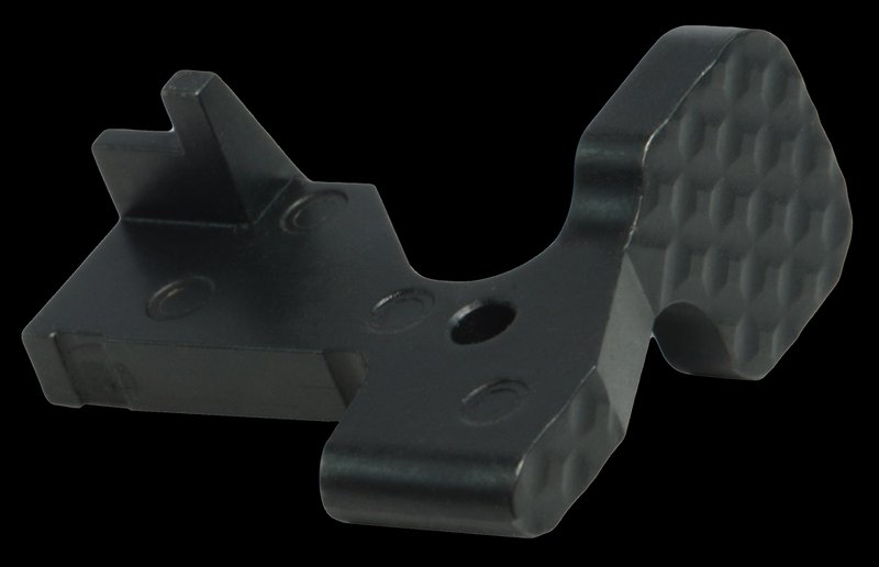 Seekins Precision Enhanced AR-15 Bolt Catch Oversized Diamond Texture Black Melonite