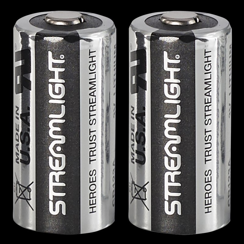 Streamlight CR123A Lithium Battery 3V High-Energy 2-Pack 85175