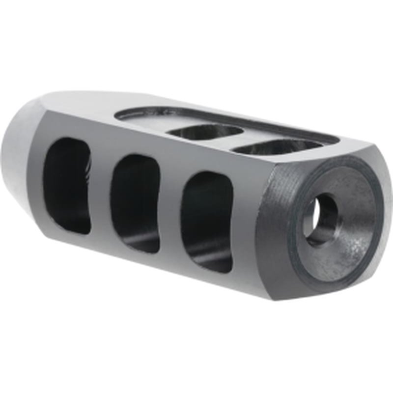 TacFire Tanker Muzzle Brake Black Oxide Steel with 1/2-28 threads 2.76\" OAL 1.37\" Diameter for 5.56x45mm NATO
