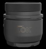 BREEK BRK4300 Breek-LOK 3QD HUB QD Suppressor Mount 1.375x24 TPI Titanium DLC Black