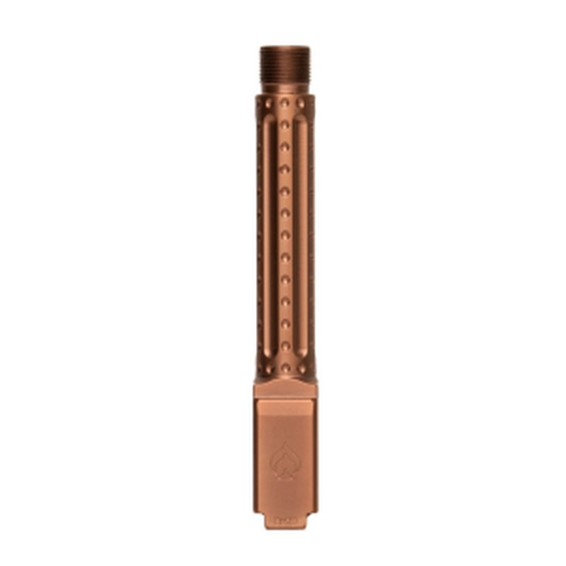 Ballistic Advantage Glock 19 Barrel 9mm 1/2x28 Threaded PVD Copper Bomber Fluted