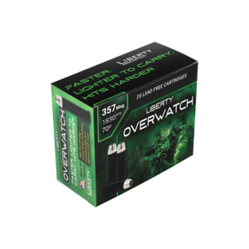 Liberty Ammunition LAOW357701830 OverWatch .357 Magnum OCD Open Cavity 70gr Ammo