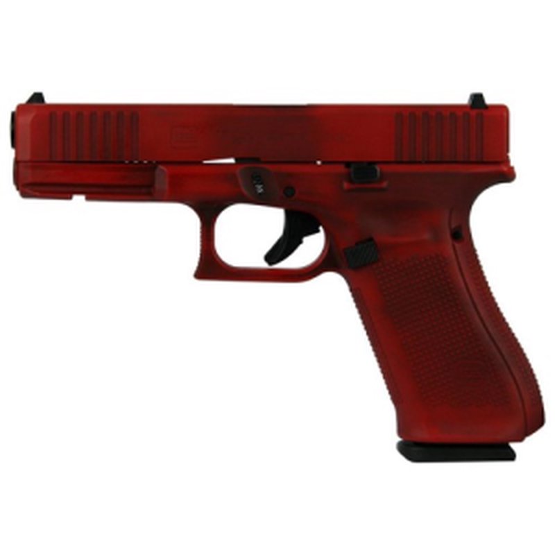 Glock G17 Gen 5 9mm 4.49" 17rd Pistol - Distressed Red