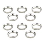 TacFire 10-Piece Muzzle Brake Crush Washer, Silver