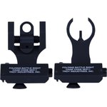 Troy Ind SSIG45SHRBT 45 Degree Folding Battle Sights HK Front and Round Rear Black