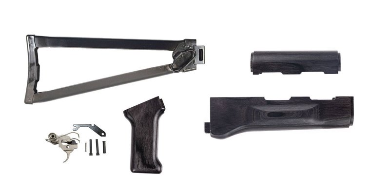 PSA AK Black Satin Furniture Set Folding Stock Nickel Boron Fire Control Group