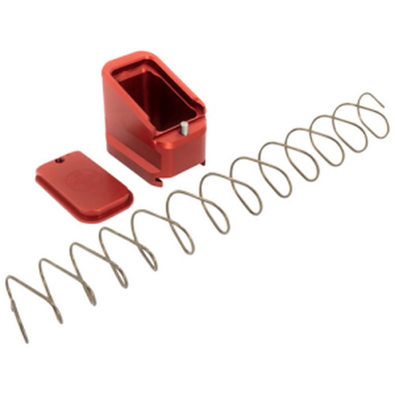 SHIELD ARMS Magazine Extension for CZ P10C, P07 5rd 9MM / 4rd 40SW | Red