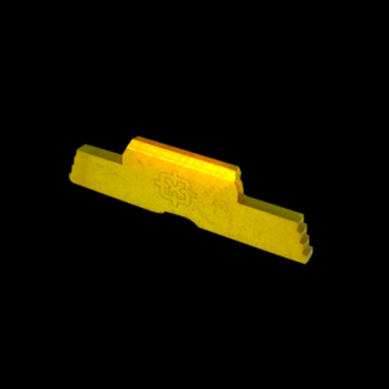 Cross Armory CRG5SLGD Extended Slide Lock Gold Steel for Glock Gen 1-5