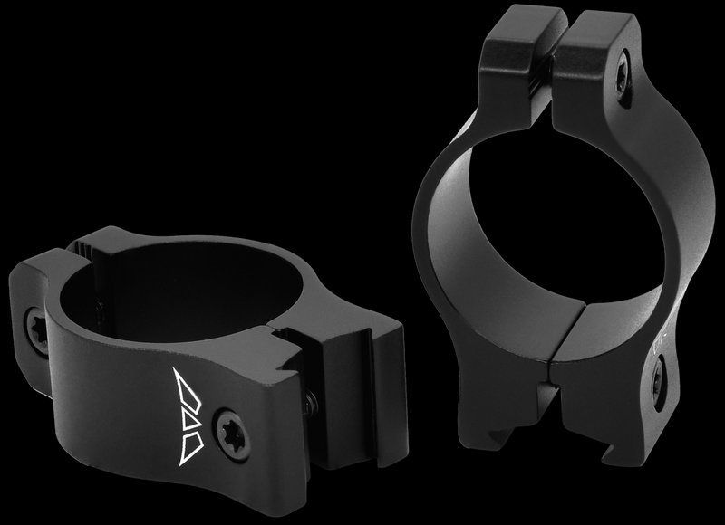 Warne Vapor Rimfire Scope Rings 1 Inch Tube Low Height 3/8 Inch Dovetail V420M