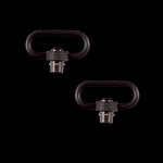 Allen 14516 Quick Detach Push-Button QD Sling Swivels Set (1.25 in Loops) Black