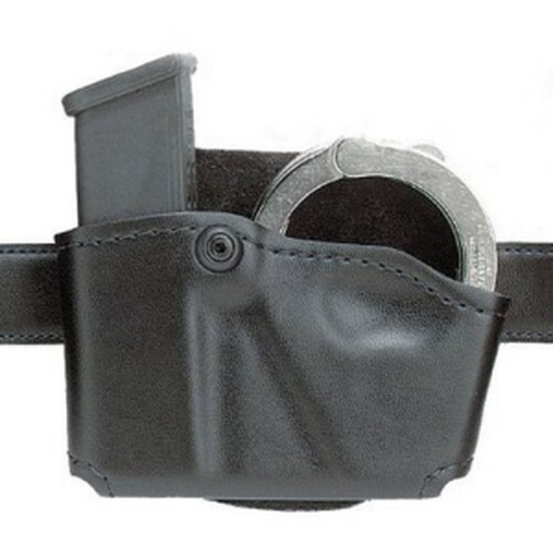 Safariland 573 Open Top Magazine and HandCuff Pouch Fits Glock 17/22 STX Tactical Black Right Hand