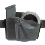 Safariland 573 Open Top Magazine and HandCuff Pouch Fits Glock 17/22 STX Tactical Black Right Hand