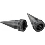 Accu-Tac LRS-0200 LR-10 Spike Set Bi-Pod Feet Black Oxide Aluminum
