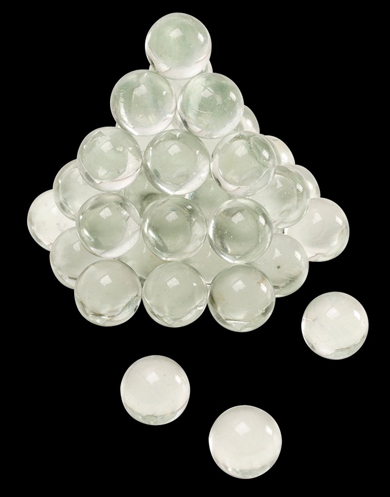 RWS Slingshot Ammo 1/2 in Hardened Glass Round Balls 75 Pack