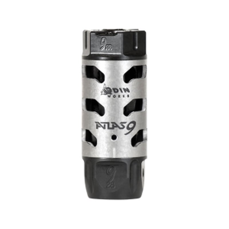 Odin Works Atlas Compensator 9mm 1/2"-28 Thread Stainless Steel Nitride