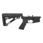 Anderson Manufacturing AM-15 Complete AR-15 Lower Receiver - Black Hogue Grip & Stock