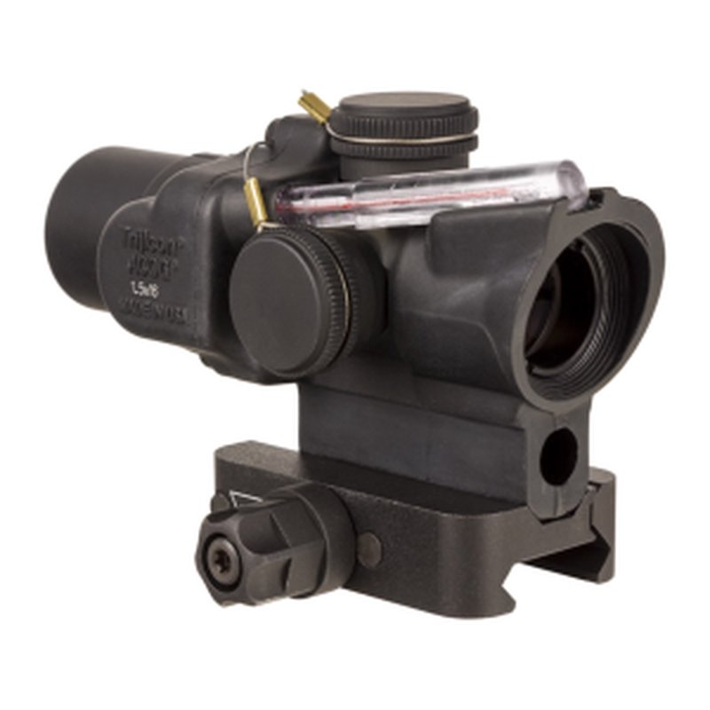 Trijicon ACOG TA44 Compact Rifle Scope 1.5x 16MM Dual-Illuminated Red Ring & 2 MOA Center Dot Reticle Q-LOC Mount Matte Black