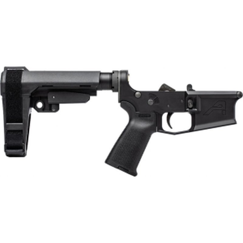 Aero Precision M4E1 Pistol Complete Lower Receiver with MOE Grip & SBA3 Brace - Anodized Black