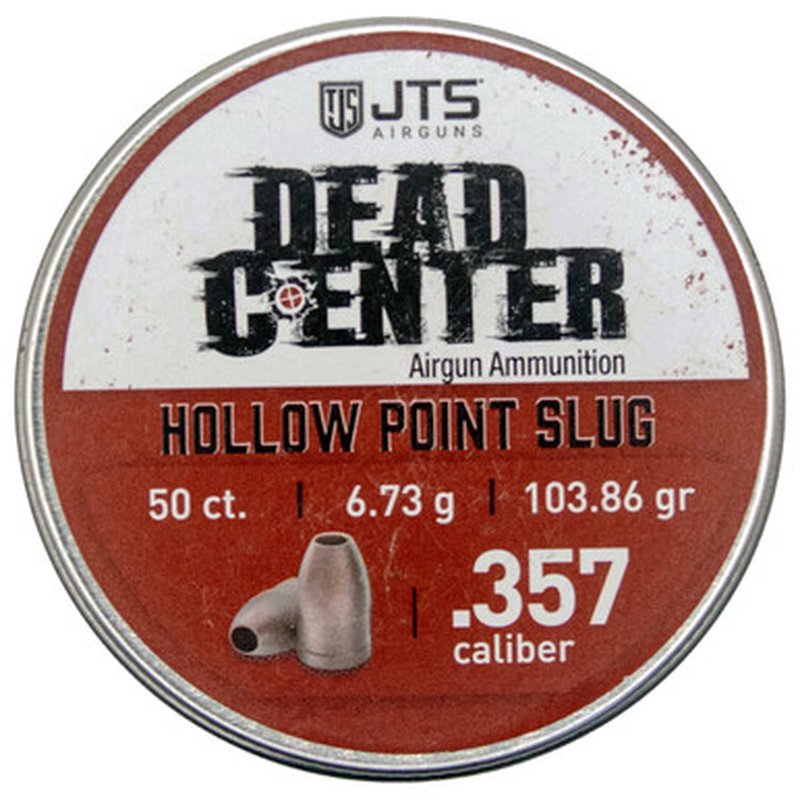 JTS Dead Center Slugs .357 Cal Domed 103.86 gr Hollow Point (50 Pack)