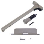 Guntec USA AR-15 Upper Receiver Assembly Kit Trap Door Forward Assist & 5.56 Charging Handle (Flat Dark Earth)