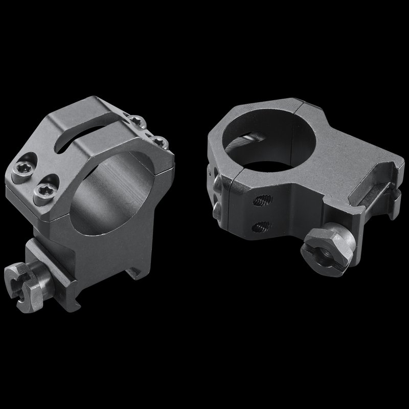 Weaver Mounts Four-Hole Skeleton Scope Rings Matte Black Aluminum Cross-Lock