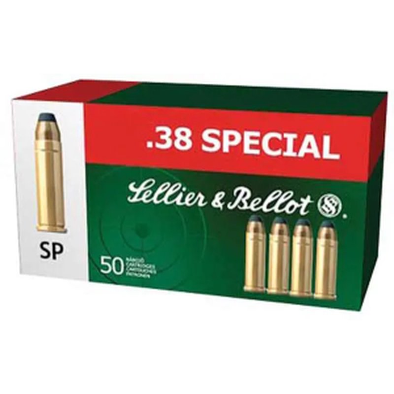 Sellier & Bellot SB38C Handgun Ammunition .38 Special 158gr Soft Point SP