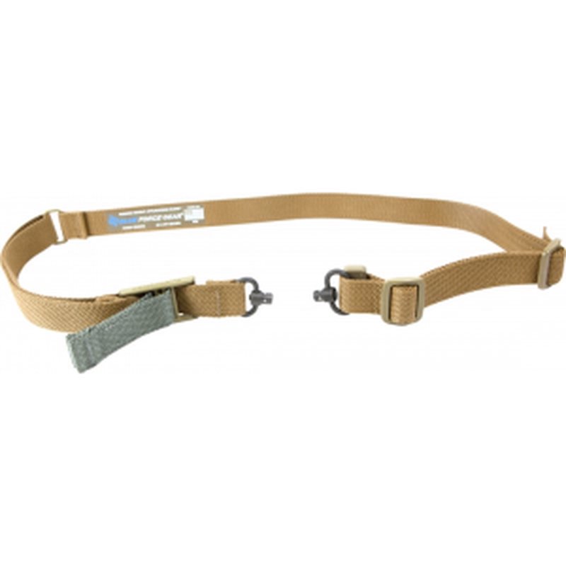Blue Force Gear VCAS2TO1RED125AACB - Vickers Adjustable Sling, 1.25", Red Swivel - Coyote Brown
