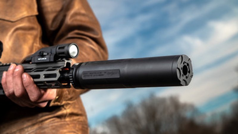 CMMG DEFCAN-45 Suppressor for .45 ACP PCC PDW Hub Compatible 3-Lug
