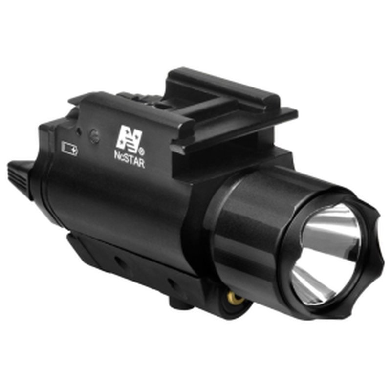 NcStar Weapon Light Red Laser Combo for Picatinny Rail (Black)
