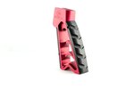 Tyrant CNC Mod Grip AR-15/AR-10 Pistol Grip 7075 Aluminum Type III Hardcoat Red