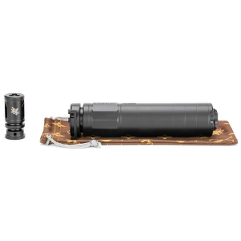 Griffin Armament M4SD-L Tubeless Suppressor 22 Cal Black