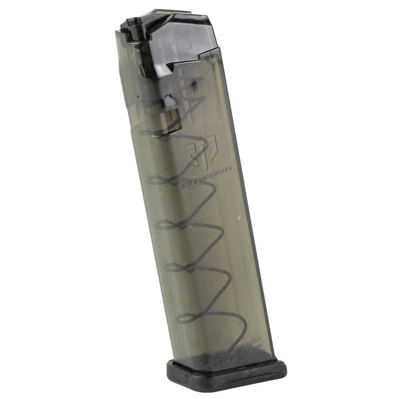 Elite Tactical Systems Group Glock 17/19 9mm Magazine 22-Round Carbon Smoke SMK-GLK-9-22