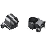 Weaver 1" Ring Detachable Top Mount Medium EXT Black Clam