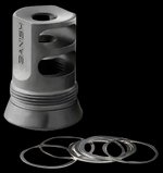 Banish Muzzle Brake 30 Gold 1/2x28 Shim Kit Included