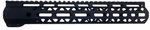 OpticsPlanet Exclusive Moriarti AR-15 12in M-LOK Diamond Cut Slim Profile Free Floating Handguard