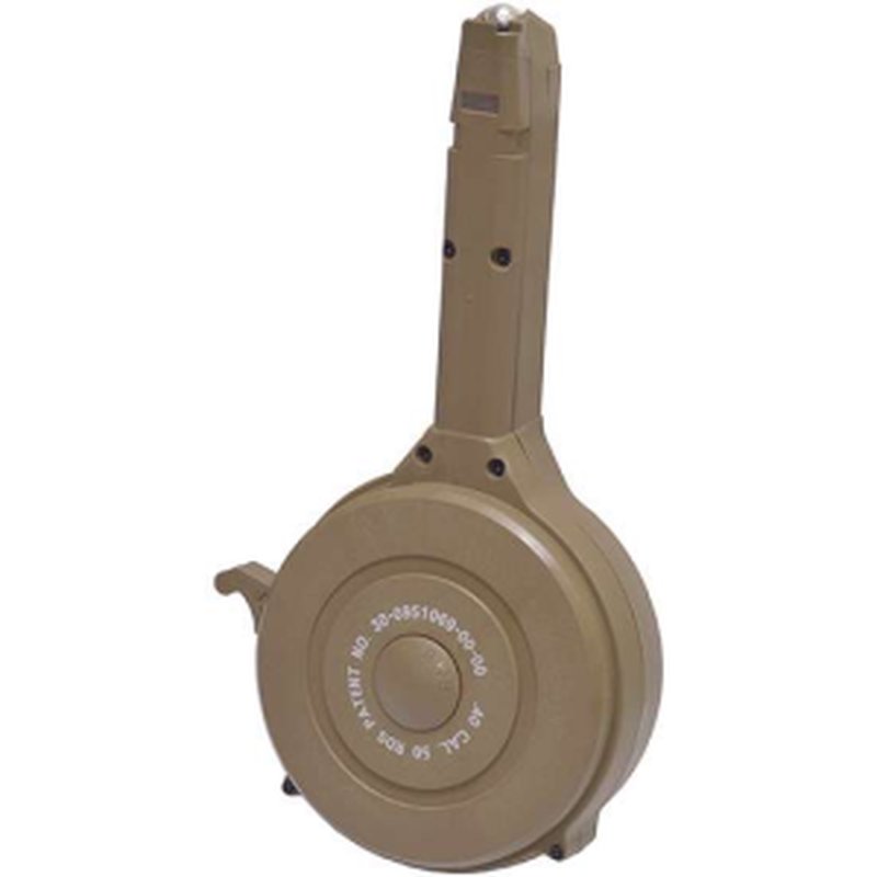 Glock Drum Magazine 40 S&W 50-Round Tan Polymer