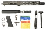 Ghost Firearms Upper Receiver, Pistol Lower Parts Kit, 5.56mm/.223, 10.5in Carbine , Moly Barrel, 1-7 Twist, 9in M-LOK Free Float Hand Guard, A2 Flash Hider