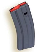 Ammunition Storage Components AR-15/M-16 30 Round Rifle Magazine .223 Remington Orange Follower Grey Aluminum