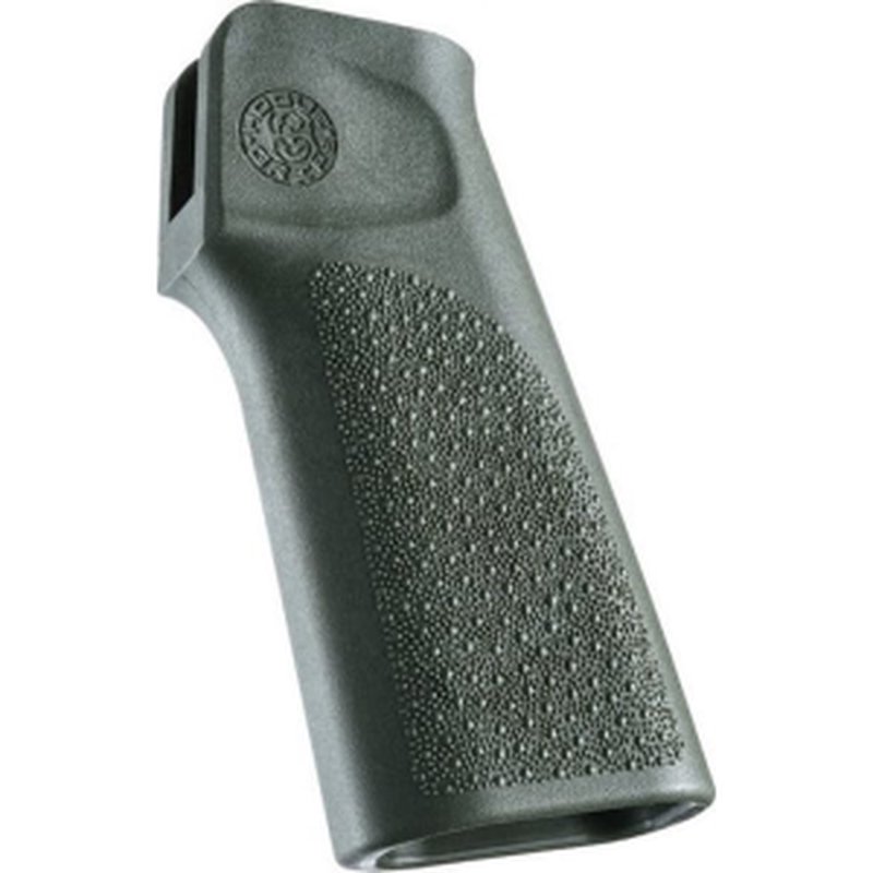 Hogue 13101 AR15/M16 15° Vertical No-Finger Groove Polymer Grip, OD Green