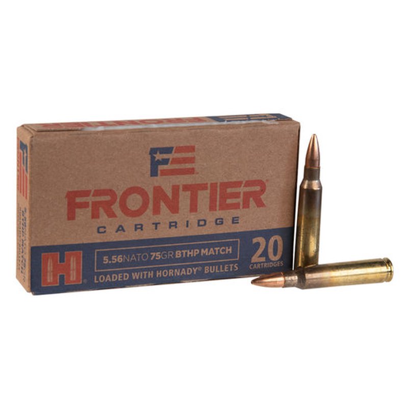 Hornady Frontier 5.56mm NATO 75gr BTHP Match Rifle Ammo (20 Rounds)