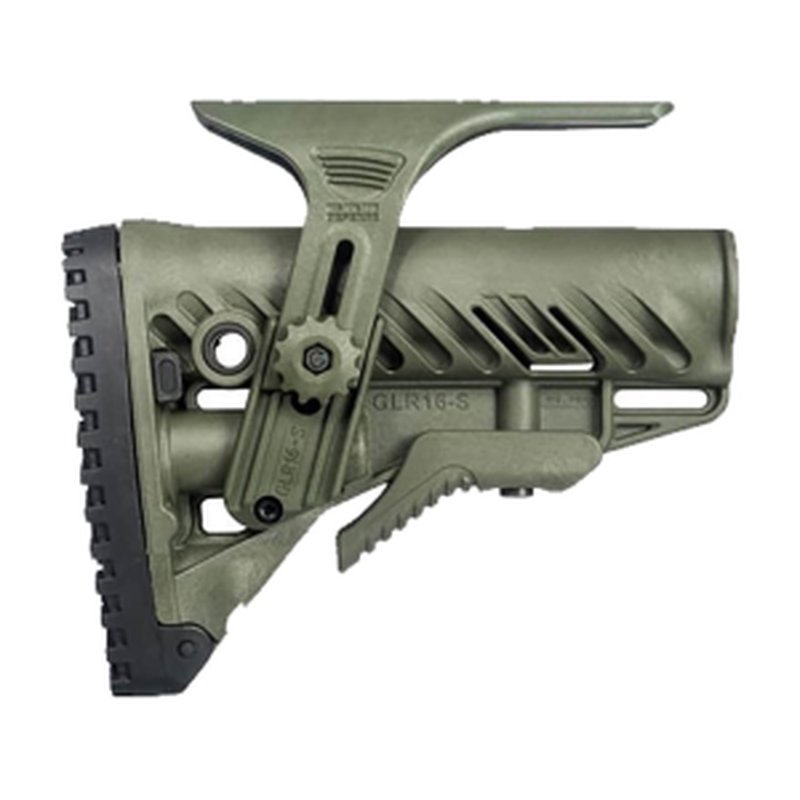 FAB Defense F.A.B. GLR-16 CP Tactical Buttstock for AR-15/M4, Olive Drab Green