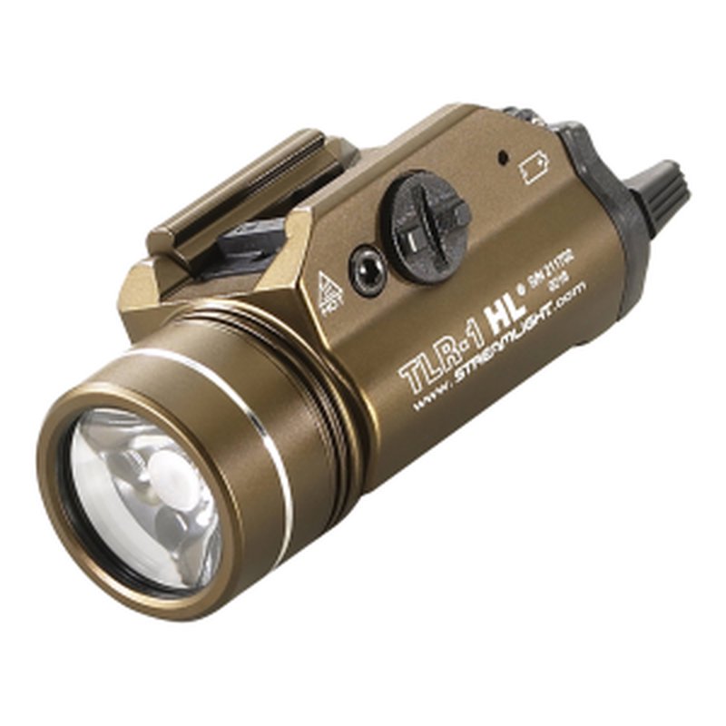 Streamlight TLR-1 HL 1000 Lumen LED Weaponlight, Flat Dark Earth Brown