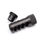Area 419 Sidewinder Magnum Self Timing Muzzle Brake 6.5mm with 5/8"-24 Universal Thread Adapter Stainless Steel Nitride