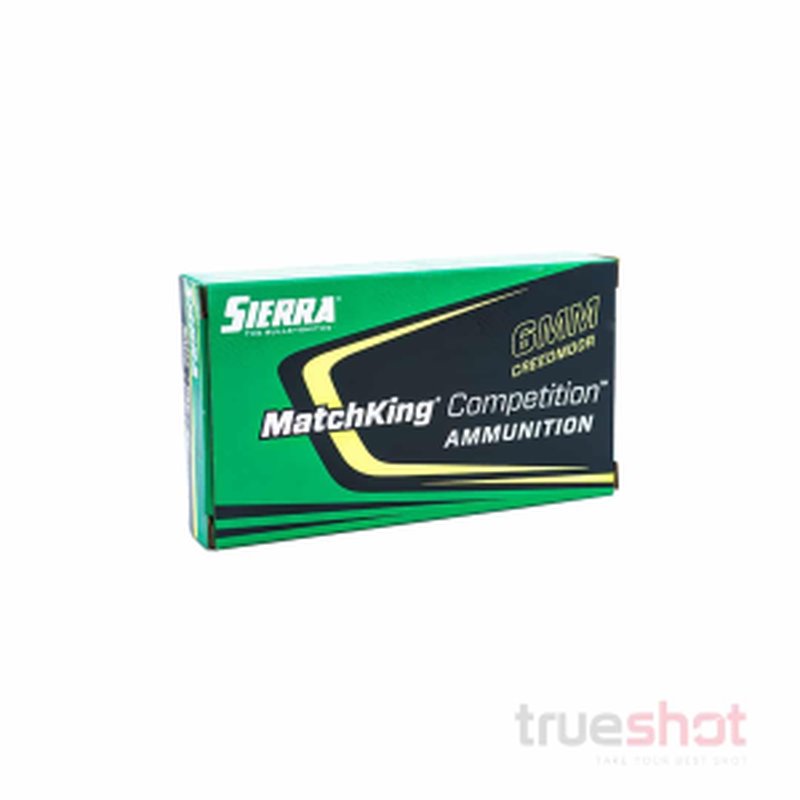 Sierra MatchKing 6mm Creedmoor 107 Grain HPBT Ammunition