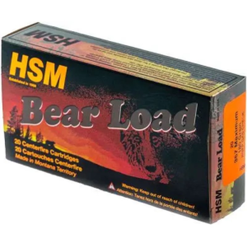 HSM .357 Maximum 180GR RNFP Gas Check Ammunition